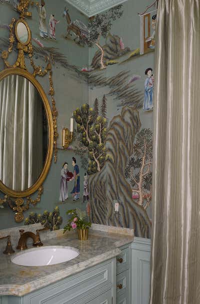  Traditional English Country Country House Bathroom. Stately Manor by Douglas Graneto Design.
