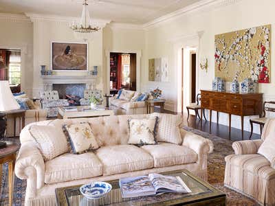  Traditional Country House Living Room. Stately Manor by Douglas Graneto Design.