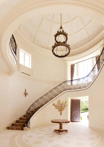  English Country Entry and Hall. Stately Manor by Douglas Graneto Design.