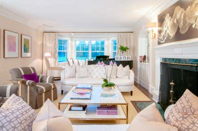  Transitional Family Home Living Room. Greenwich by Douglas Graneto Design.