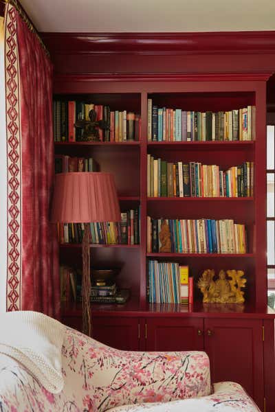  Bohemian Family Home Office and Study. Colorful Colonial by Douglas Graneto Design.