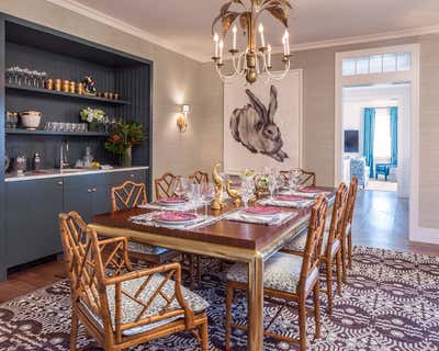  Beach Style Dining Room. Nantucket Beach House by Lisa Frantz Interior.