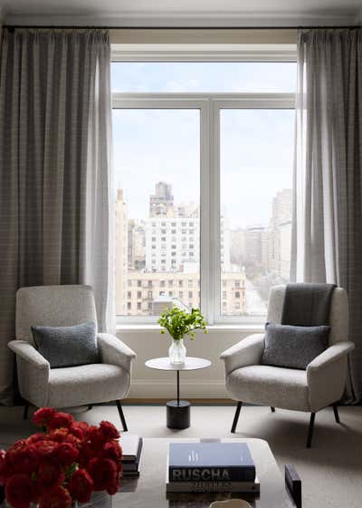  Mid-Century Modern Living Room. Upper West Side Pied-à-terre by Studio AK.