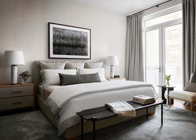 Contemporary Apartment Bedroom. Upper West Side Pied-à-terre by Studio AK.