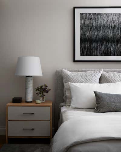  Contemporary Mid-Century Modern Apartment Bedroom. Upper West Side Pied-à-terre by Studio AK.