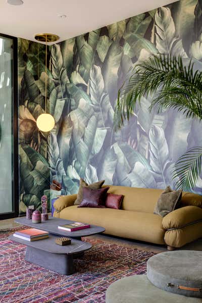  Maximalist Moroccan Family Home Living Room. Mar Vista by Jen Samson Design.