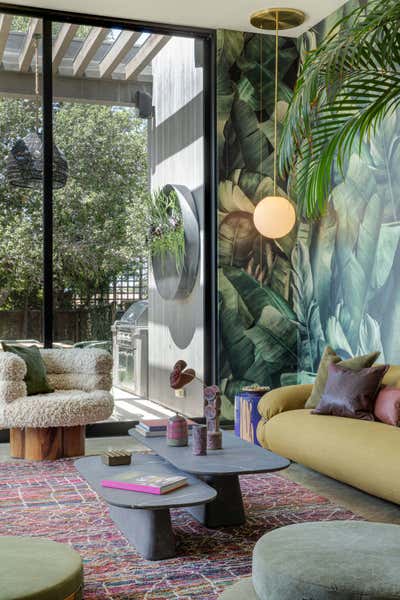  Bohemian Family Home Living Room. Mar Vista by Jen Samson Design.