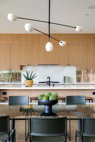  Mid-Century Modern Family Home Dining Room. Mar Vista by Jen Samson Design.