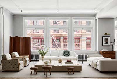  Mid-Century Modern Apartment Living Room. Wooster Street by Jessica Schuster Interior Design.