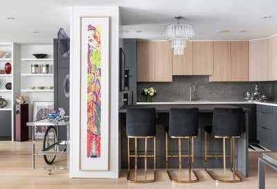 Contemporary Apartment Kitchen. Yorkville Condo by Kerry Dalton Interior Design.