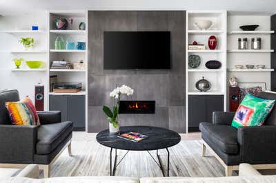 Contemporary Living Room. Yorkville Condo by Kerry Dalton Interior Design.
