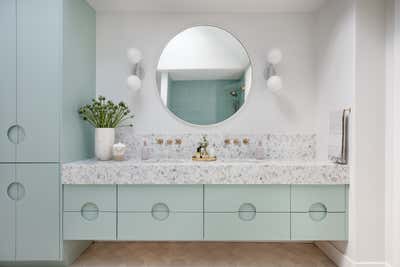 Maximalist Family Home Bathroom. Midcentury Modern Remodel by The Residency Bureau.