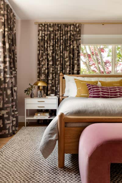  Eclectic Family Home Bedroom. Midcentury Modern Remodel by The Residency Bureau.