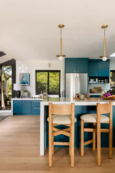  Eclectic Contemporary Family Home Kitchen. Midcentury Modern Remodel by The Residency Bureau.