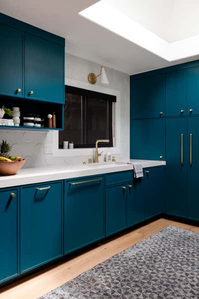  Eclectic Contemporary Family Home Kitchen. Midcentury Modern Remodel by The Residency Bureau.
