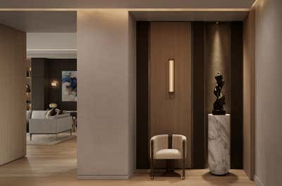 Art Deco Lobby and Reception. 53 West 53 Residence by Astute Studio.