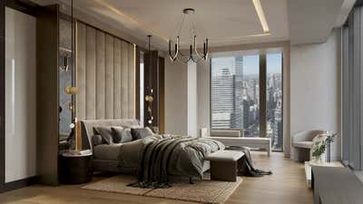  Art Deco Modern Bedroom. 53 West 53 Residence by Astute Studio.
