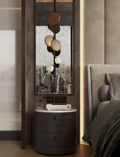 Art Deco Bedroom. 53 West 53 Residence by Astute Studio.