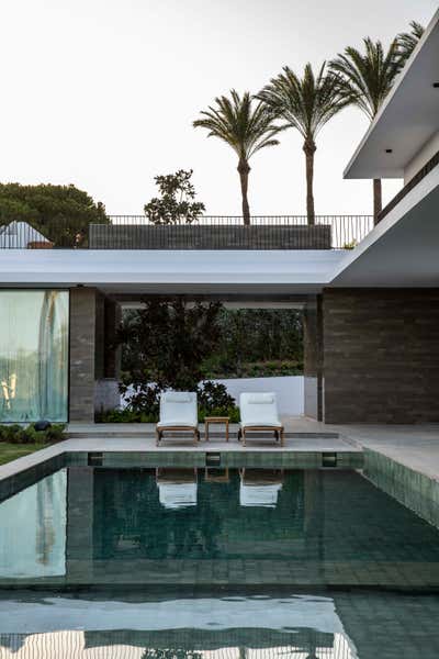  Contemporary Modern Family Home Exterior. Lentisco by Estudio Gomez Garay.