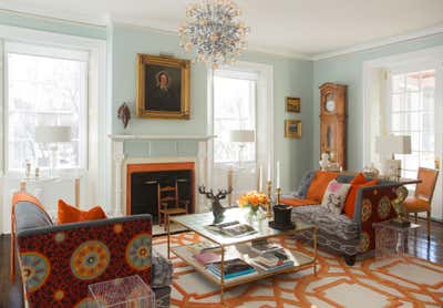  Maximalist Living Room. Vermont Country Estate by Favreau Design.