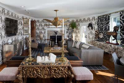  Eclectic Living Room. Artist Retreat by Favreau Design.