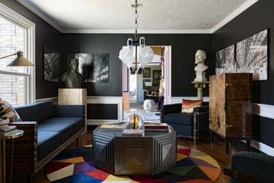  Eclectic Modern Family Home Living Room. Artist Retreat by Favreau Design.