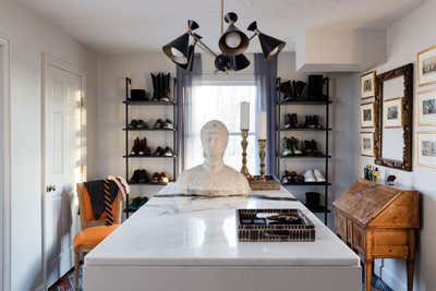  Maximalist Eclectic Family Home Storage Room and Closet. Artist Retreat by Favreau Design.