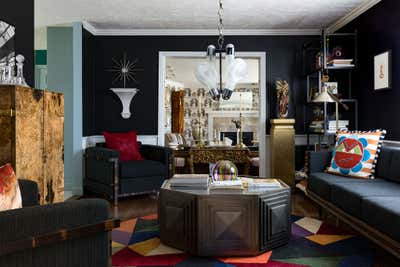  Maximalist Eclectic Living Room. Artist Retreat by Favreau Design.