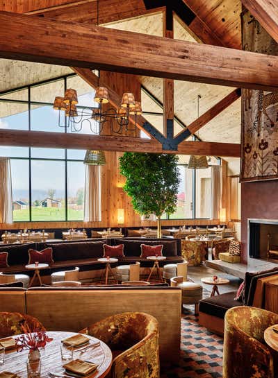  Rustic Hotel Dining Room. Wildflower Farms by Ward and Gray.