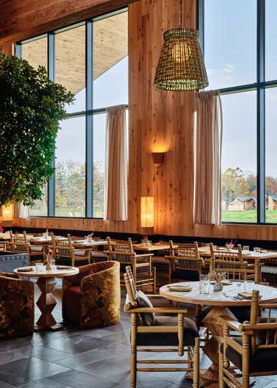  Cottage Arts and Crafts Hotel Dining Room. Wildflower Farms by Ward and Gray.