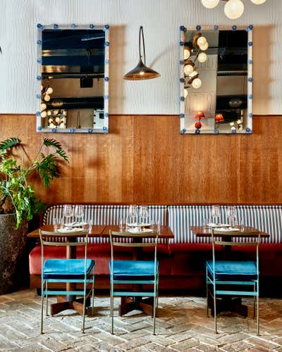  Contemporary Art Deco Restaurant Dining Room. Pizzeria Mozza by Ward and Gray.