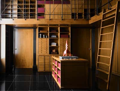  French Family Home Storage Room and Closet. Barcelona Estate by CARLOS DAVID.