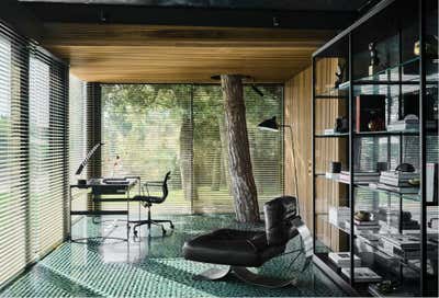  Mid-Century Modern Office and Study. Barcelona Glass Pavilion  by CARLOS DAVID.