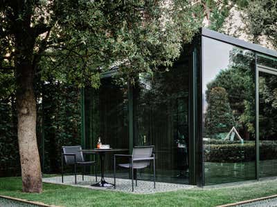  Modern Office Exterior. Barcelona Glass Pavilion  by CARLOS DAVID.