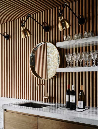  Modern Office Kitchen. Barcelona Glass Pavilion  by CARLOS DAVID.