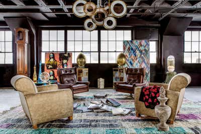  Maximalist Eclectic Mixed Use Open Plan. The Favreaulous Factory by Favreau Design.