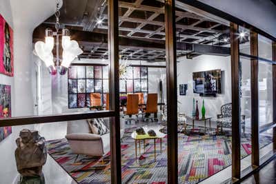  Maximalist Eclectic Mixed Use Meeting Room. The Favreaulous Factory by Favreau Design.