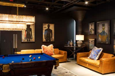  Maximalist Modern Mixed Use Bar and Game Room. The Favreaulous Factory by Favreau Design.