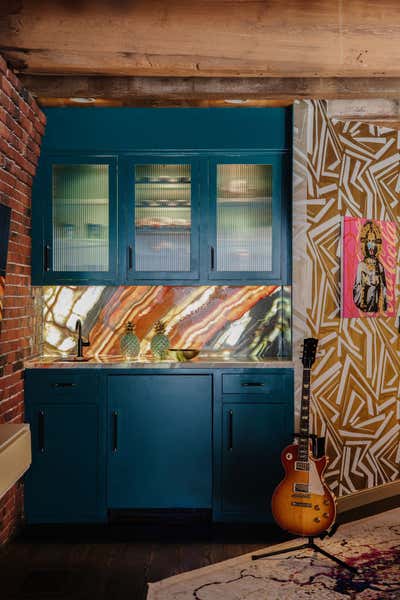  Maximalist Bar and Game Room. North End Loft by Favreau Design.