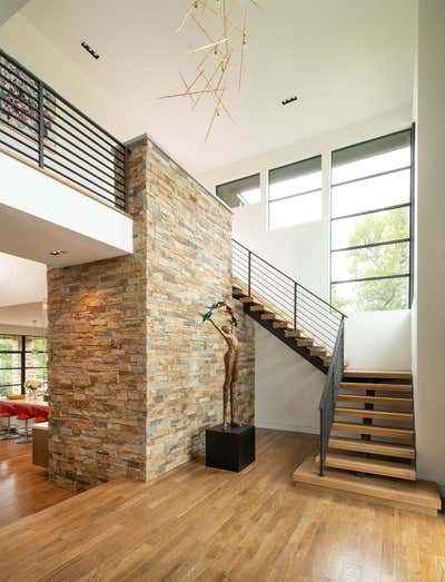  Contemporary Family Home Entry and Hall. Flower Mound by Mary Anne Smiley Interiors LLC.