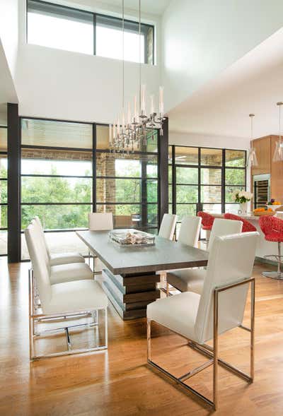  Modern Family Home Dining Room. Flower Mound by Mary Anne Smiley Interiors LLC.