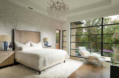 Contemporary Bedroom. Flower Mound by Mary Anne Smiley Interiors LLC.