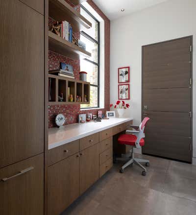 Contemporary Workspace. Flower Mound by Mary Anne Smiley Interiors LLC.