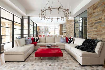 Contemporary Living Room. Flower Mound by Mary Anne Smiley Interiors LLC.