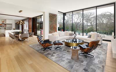  Mid-Century Modern Living Room. Ricks Circle by Mary Anne Smiley Interiors LLC.