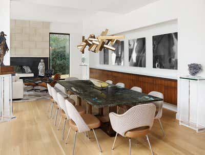  Minimalist Mid-Century Modern Family Home Dining Room. Ricks Circle by Mary Anne Smiley Interiors LLC.