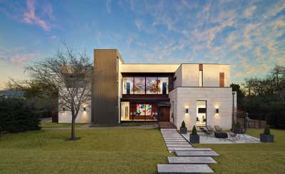  Mid-Century Modern Family Home Exterior. Ricks Circle by Mary Anne Smiley Interiors LLC.
