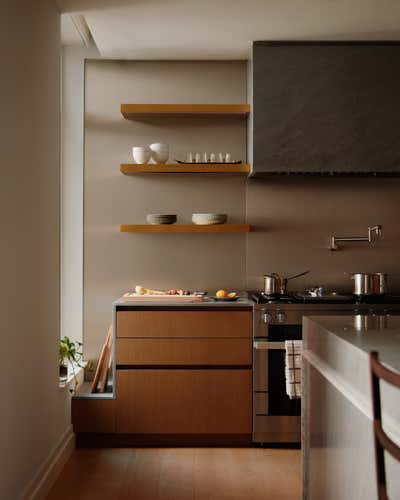  Mid-Century Modern Kitchen. Tribeca Pied-à-Terre by Jae Joo Designs.