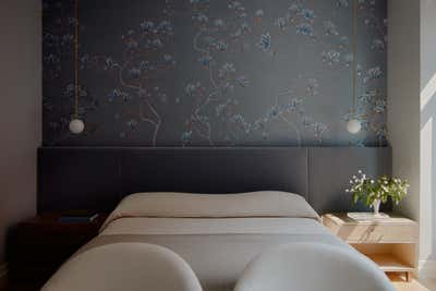  Mid-Century Modern Minimalist Bedroom. Tribeca Pied-à-Terre by Jae Joo Designs.