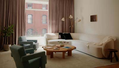  Eclectic Living Room. Tribeca Pied-à-Terre by Jae Joo Designs.